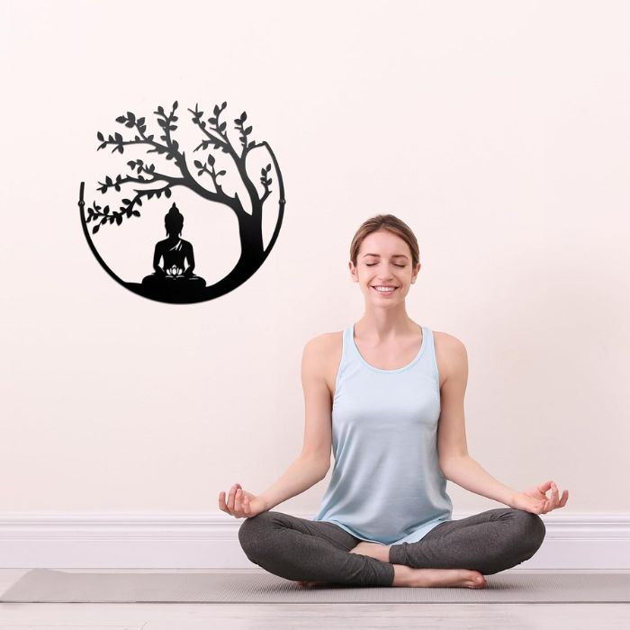 Tree of Life & Buddha Wall Decor | Spiritual Acrylic Wall Art UAE