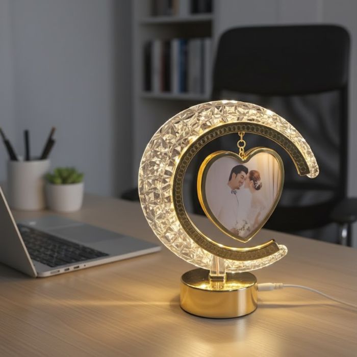 Crystal Photo Frame | Luxury Desk Décor Gift
