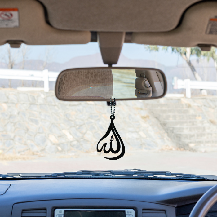 Acrylic Allah Car Hanger – Islamic Car Decoration