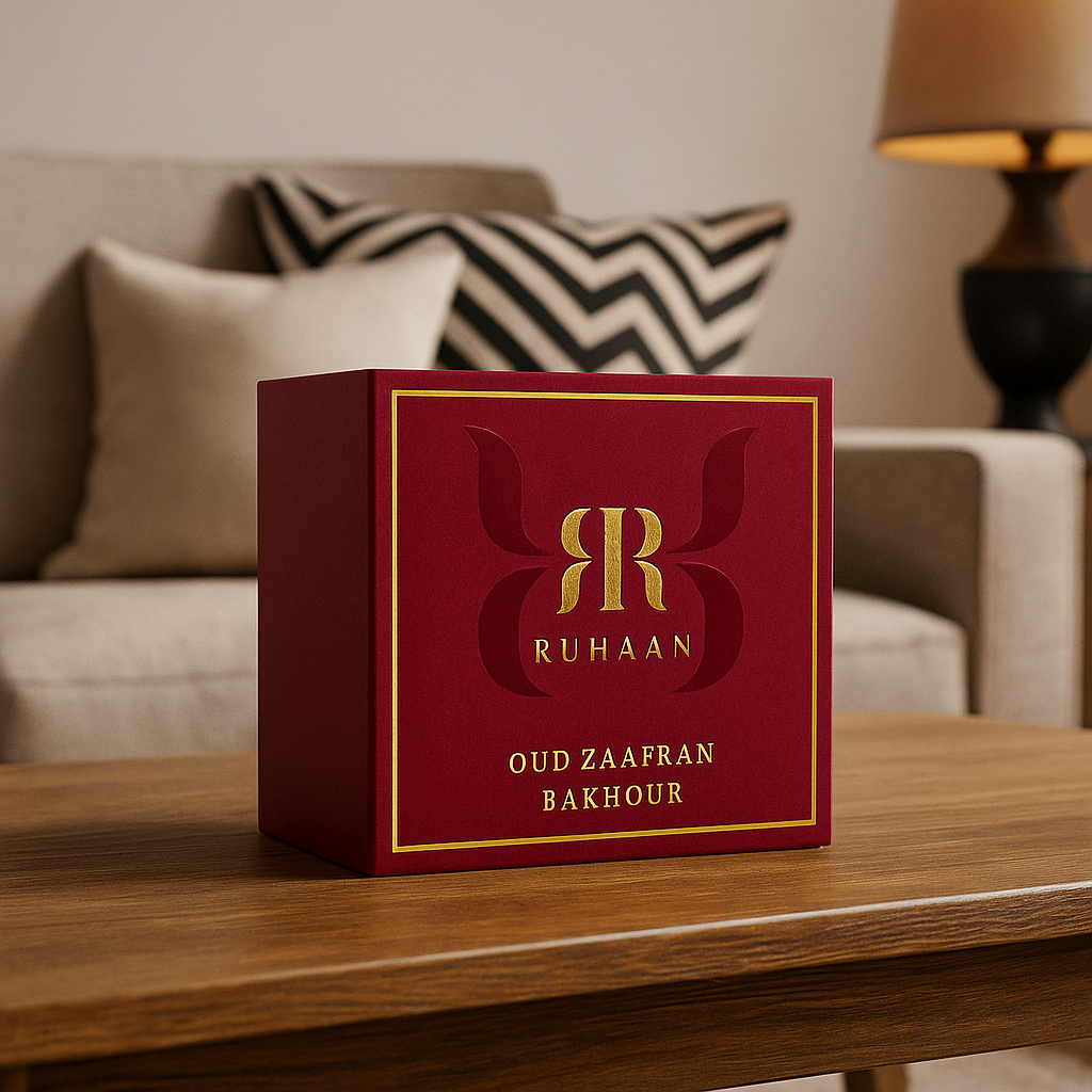 Ruhaan Oud Zaafran Bakhour Sticks – Premium Arabic Incense for Home & Office